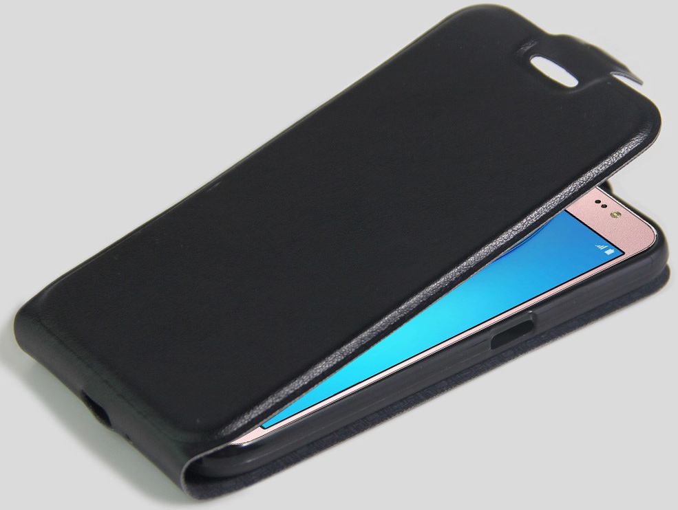 Samsung Galaxy J5 (2016) Vertical Wallet Flip Case Zwart afbeelding 3
