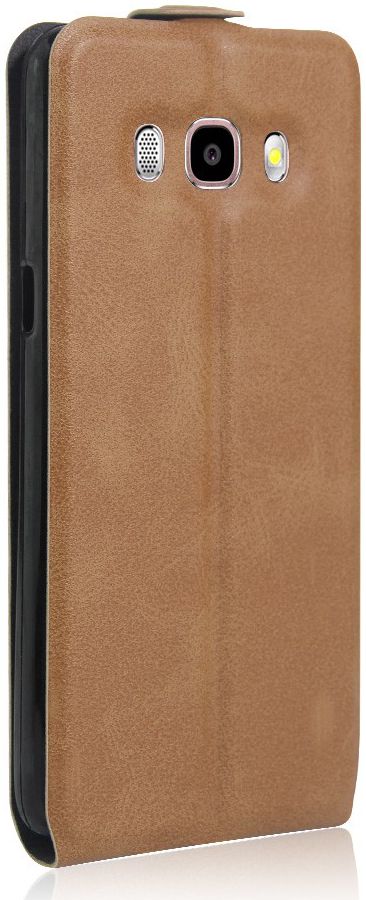 Samsung Galaxy J5 (2016) Vertical Wallet Flip Case Bruin afbeelding 4
