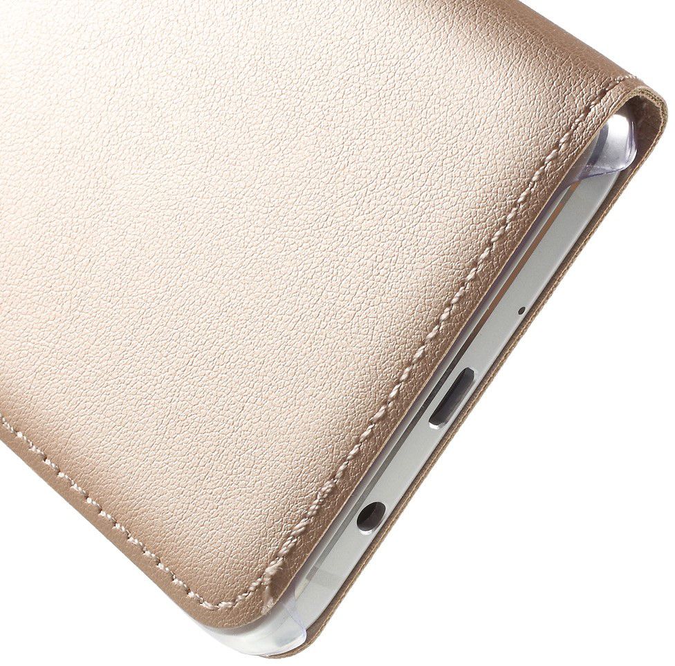 Samsung Galaxy J5 (2016) Window View Flip Hoesje Goud afbeelding 7