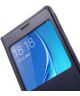 Samsung Galaxy J5 (2016) Window View Flip Hoesje Blauw