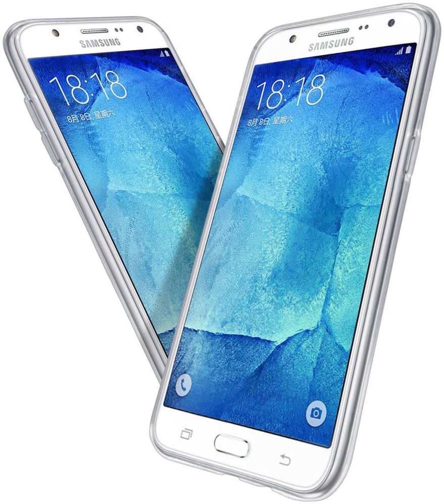 Samsung Galaxy J7 (2016) Ultra Dun Transparant Hoesje afbeelding 2