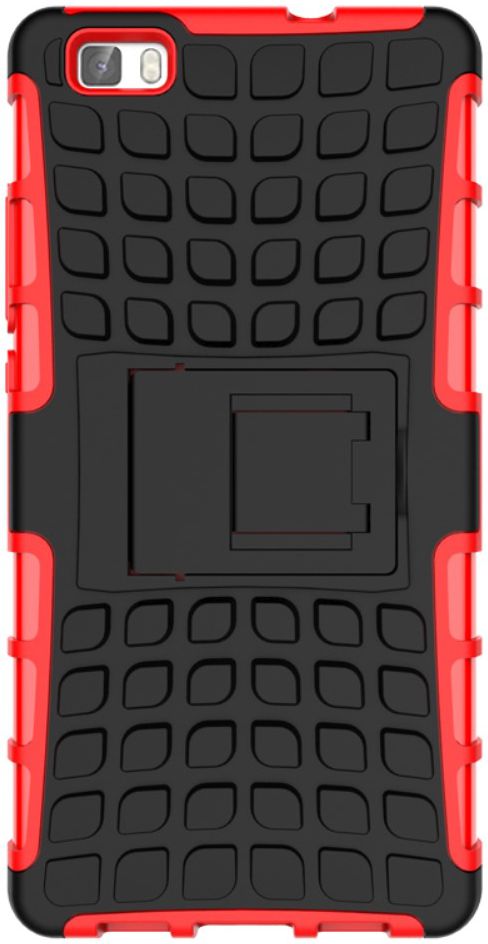 Huawei Ascend P8 Lite Achterkant Hoesje Rood afbeelding 2