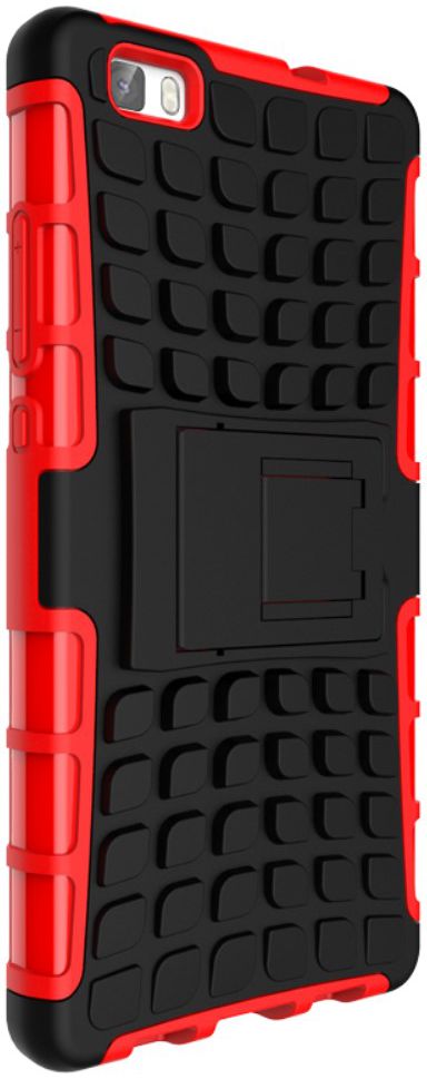 Huawei Ascend P8 Lite Achterkant Hoesje Rood afbeelding 3