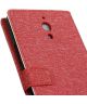 Alcatel Pixi 4 (6) Wallet Case Linen Texture Rood