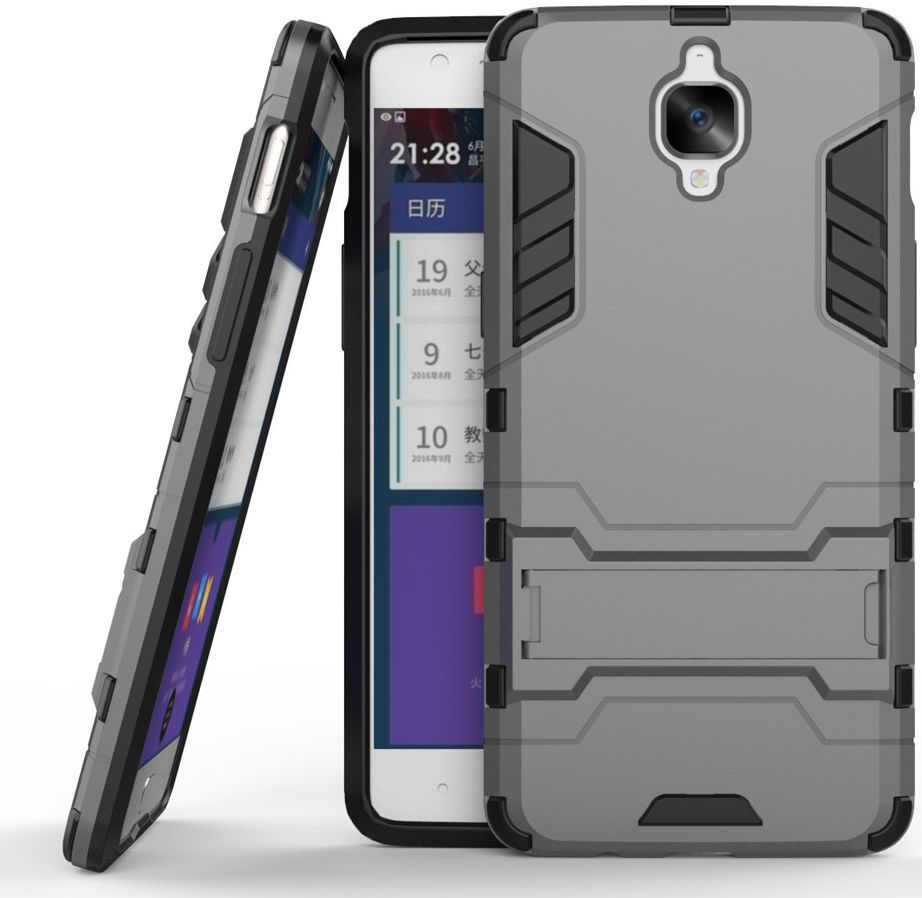 Hybride OnePlus 3T / 3 Back Cover Grijs afbeelding 1