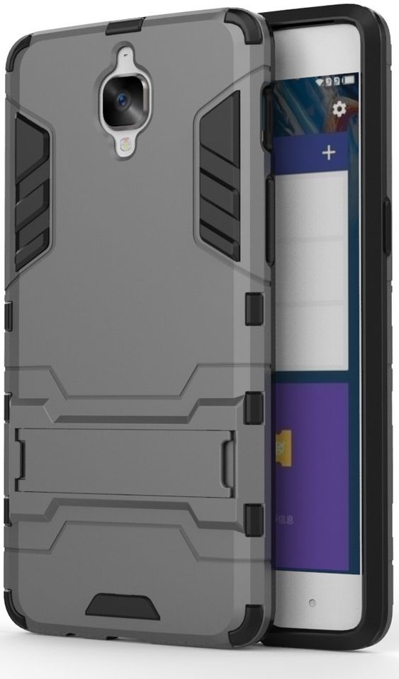 Hybride OnePlus 3T / 3 Back Cover Grijs afbeelding 2