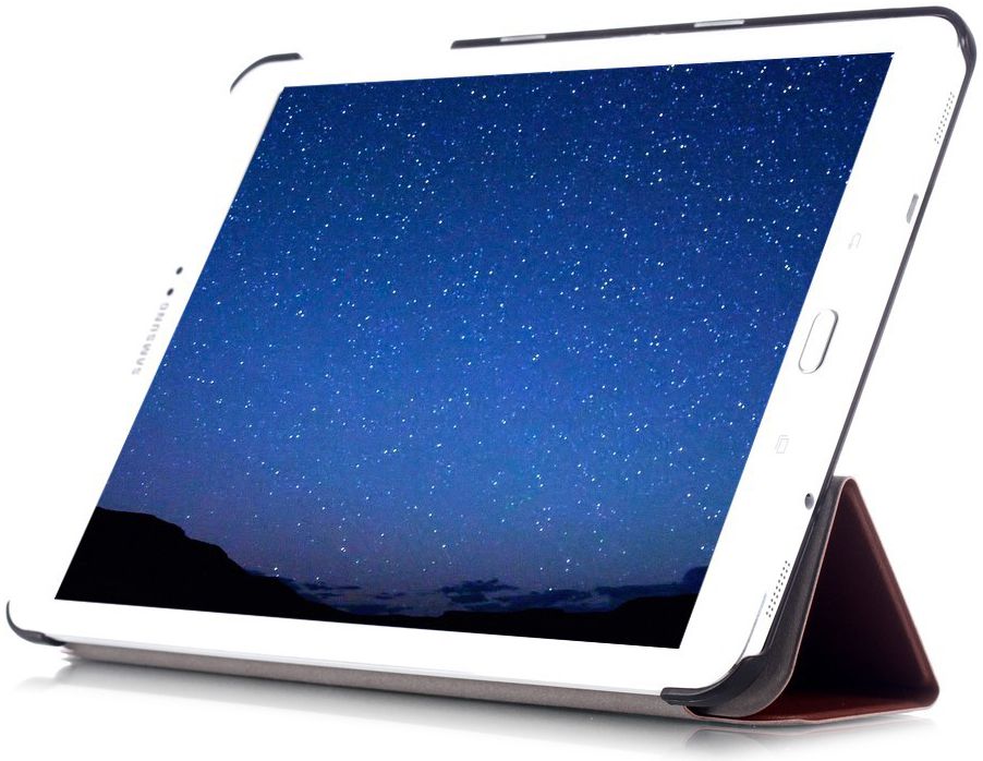 Samsung Galaxy Tab S2 9.7 Tri-Fold Flip Case Bruin afbeelding 3