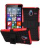 Microsoft Lumia 640 XL Hybrid Kickstand Hoesje Rood