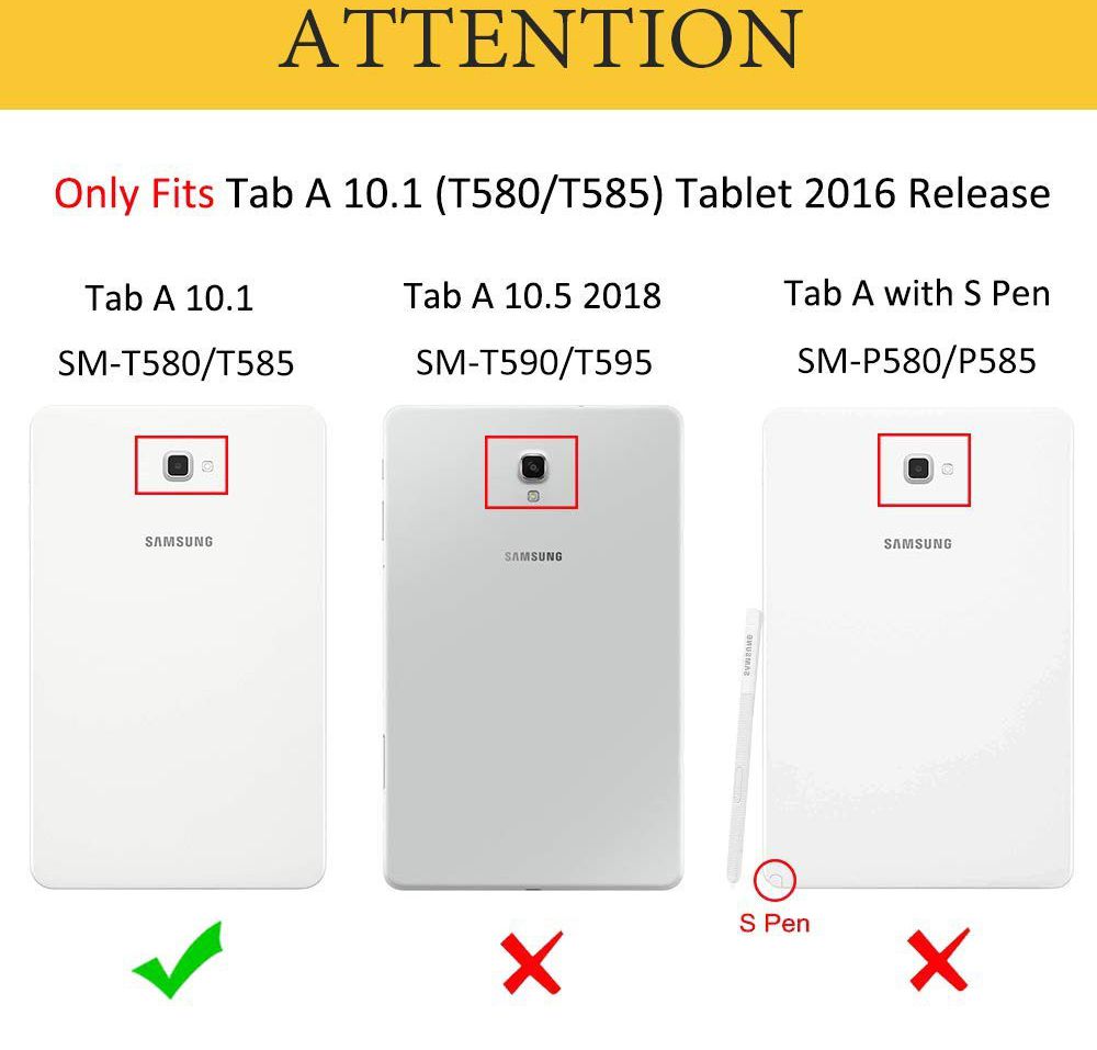 Samsung Galaxy Tab A 10.1 (2016) 360° Draaibare Hoes Blauw afbeelding 10