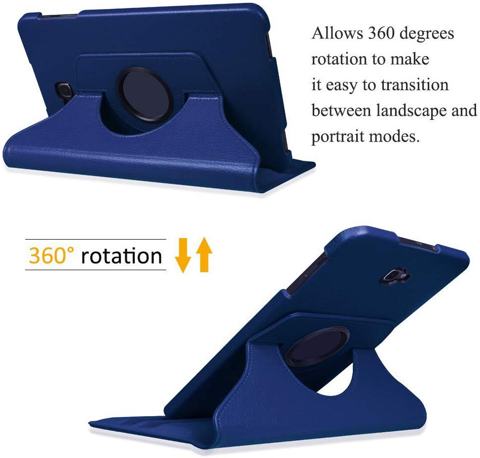 Samsung Galaxy Tab A 10.1 (2016) 360° Draaibare Hoes Blauw afbeelding 4