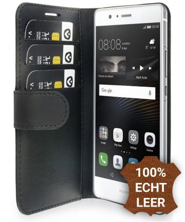 Valenta Classic Luxe Huawei P9 Lite Hoesje Leer Bookcase Zwart Hoesjes