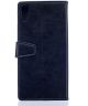 HTC Desire 830 Lederen Portemonnee Hoesje Zwart