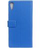 HTC Desire 830 Portemonnee Flip Hoesje Blauw