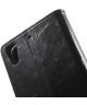 HTC Desire 628 Portemonnee Flip Hoesje Zwart