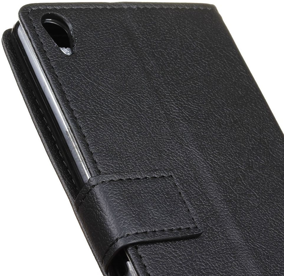 Sony Xperia XA Ultra Portemonnee Flip Hoesje Zwart afbeelding 4