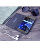 KLD Funwear Spijkerbroek Bookcase Hoesje Samsung Galaxy S7 Zwart