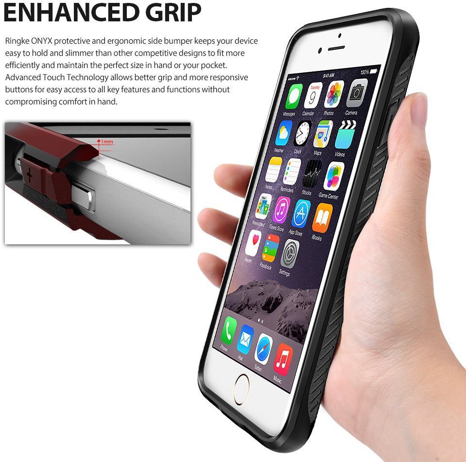 Ringke Onyx Apple iPhone 7 / 8 Zwart afbeelding 4