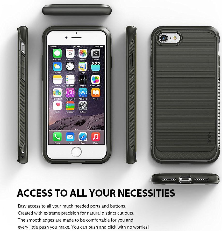 Ringke Onyx Apple iPhone 7 / 8 Zwart afbeelding 6