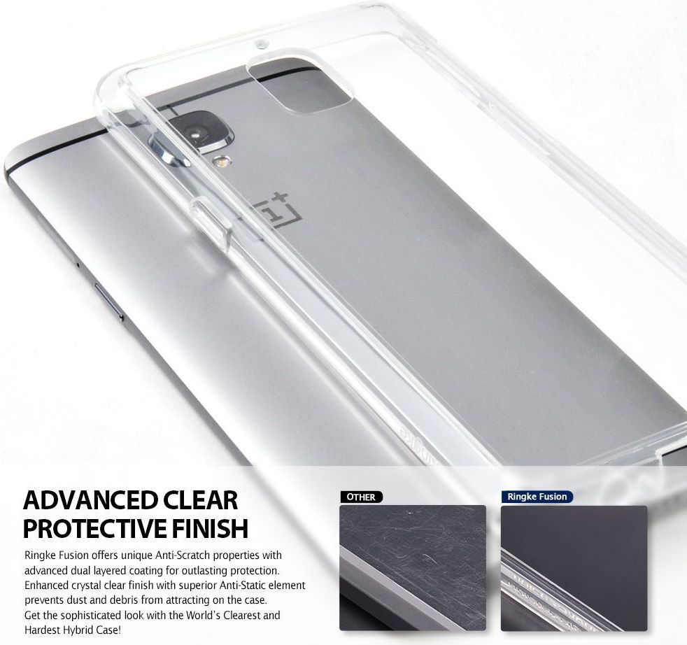 Ringke Fusion OnePlus 3T / 3 Hoesje Doorzichtig Crystal View afbeelding 2