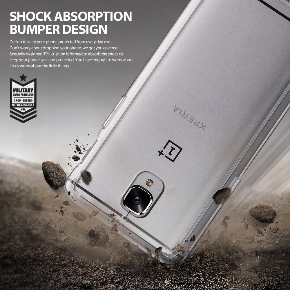 Ringke Fusion OnePlus 3T / 3 Hoesje Doorzichtig Crystal View afbeelding 3