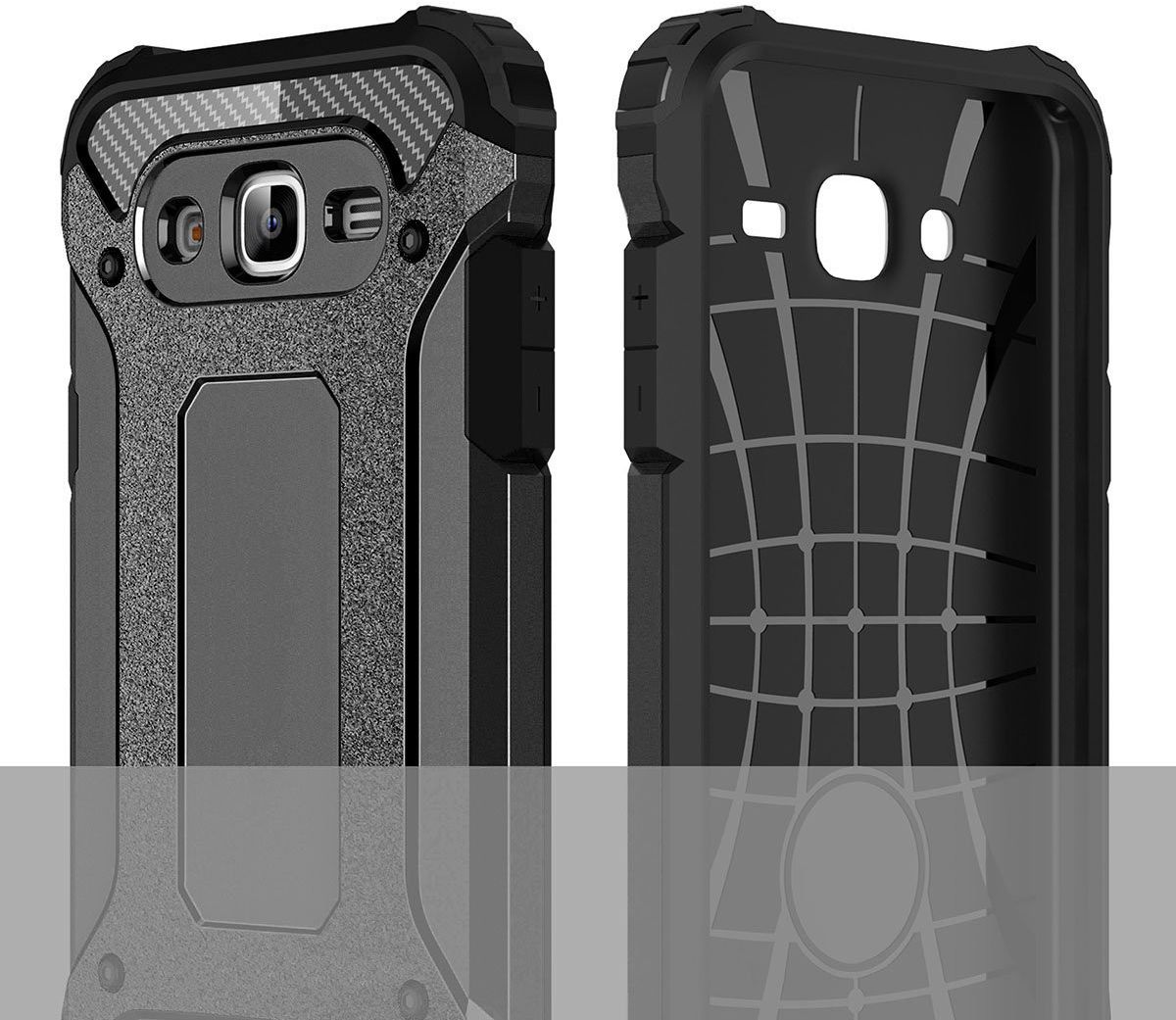 Samsung Galaxy J5 Hybride Hoesje Zwart afbeelding 6