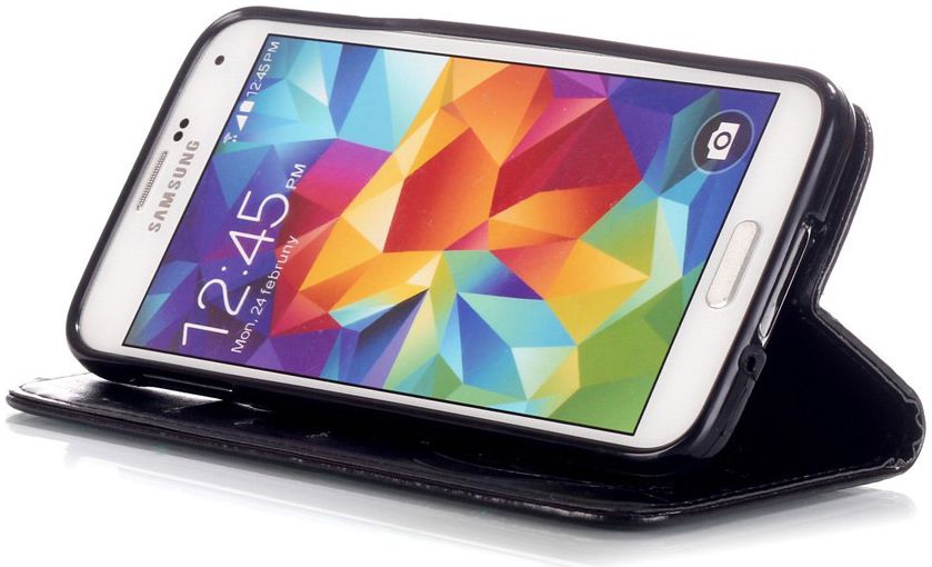 Samsung Galaxy S5 Portemonnee Hoesje Vlinder afbeelding 3