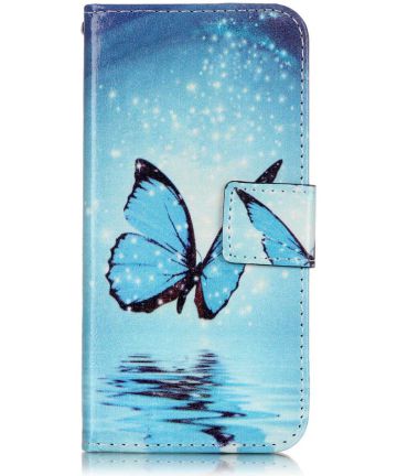 Apple iPhone 7 / 8 Hoesje met Blue Butterflies Print Hoesjes