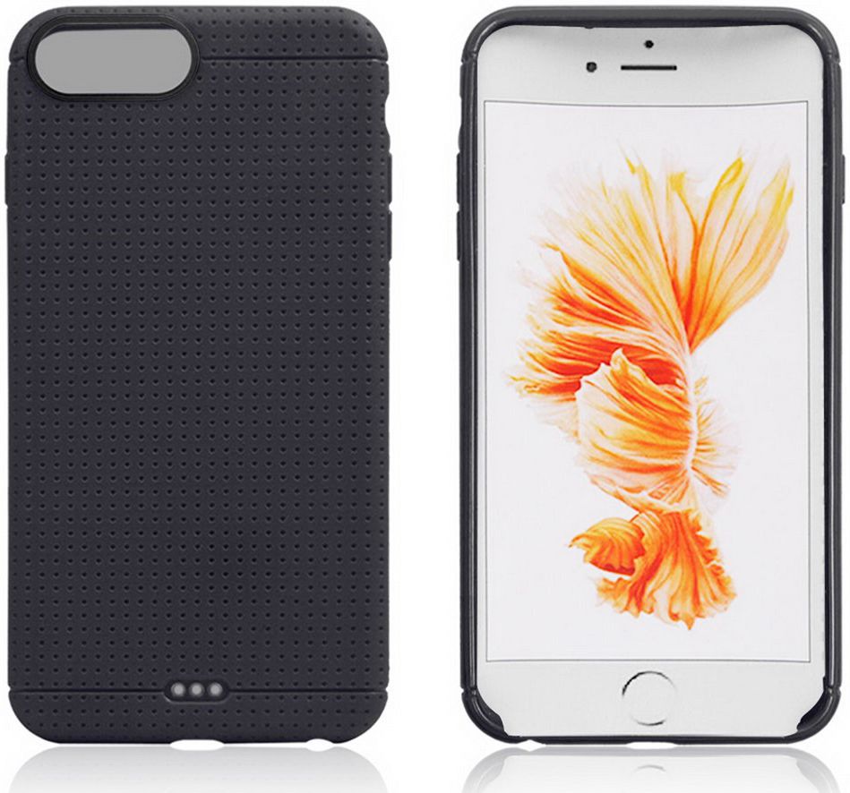 Apple iPhone 7 Plus / 8 Plus Dream Mesh TPU Hoesje Zwart afbeelding 1