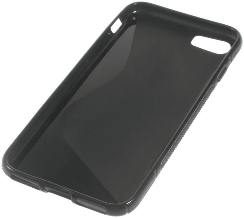 Flexibel Apple iPhone 8/7 Hoesje S-Curve Zwart afbeelding 5