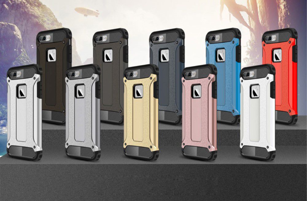 Apple iPhone 7/8 Hoesje Shock Proof Hybride Back Cover Goud afbeelding 8