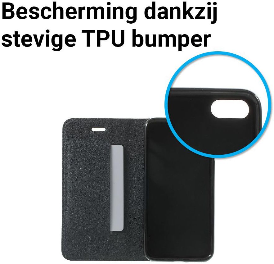Apple iPhone 7 / 8 Book Case Zwart afbeelding 3