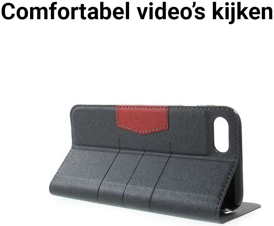 Apple iPhone 7 / 8 Book Case Zwart afbeelding 4