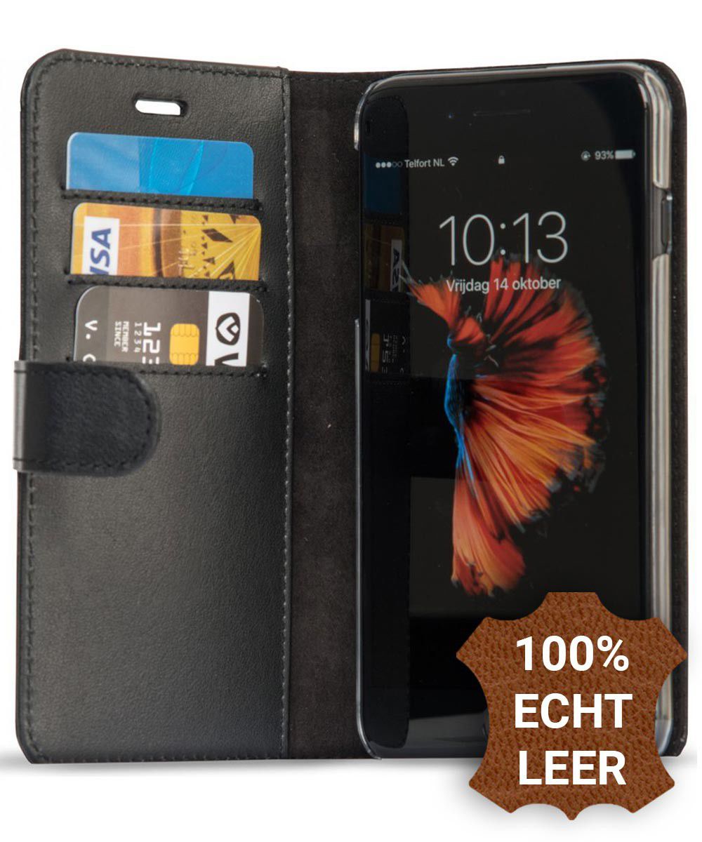 Valenta Classic Luxe iPhone 8/7/6(s) Plus Hoesje Leer Bookcase Zwart afbeelding 1