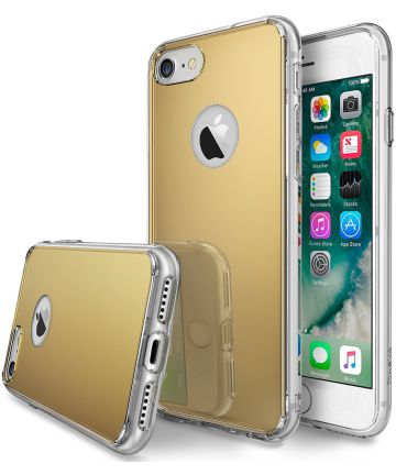 Ringke Fusion Mirror Apple iPhone 7 spiegel hoesje Goud Hoesjes