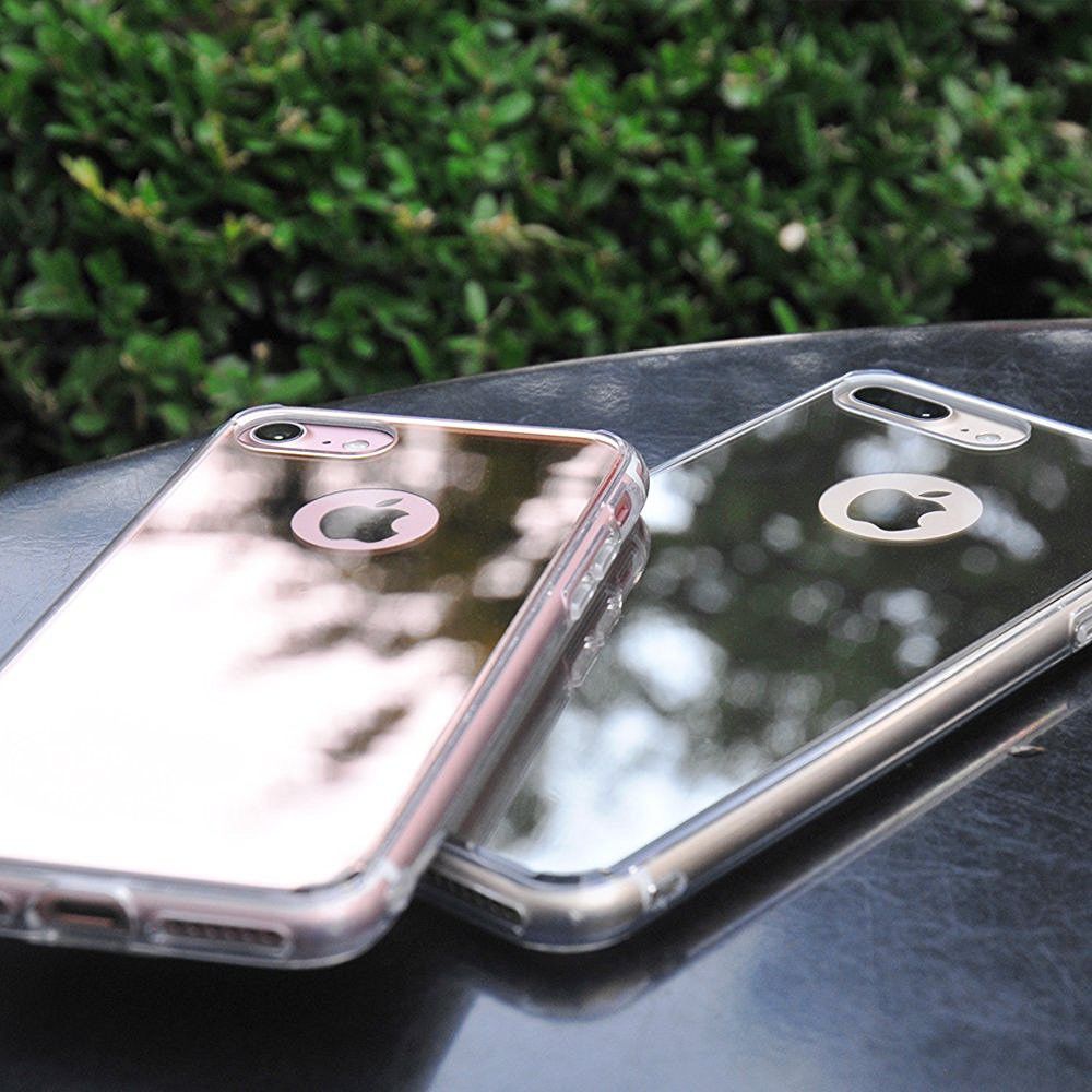 Ringke Fusion Mirror Apple iPhone 7/8 spiegel hoesje Zilver afbeelding 4