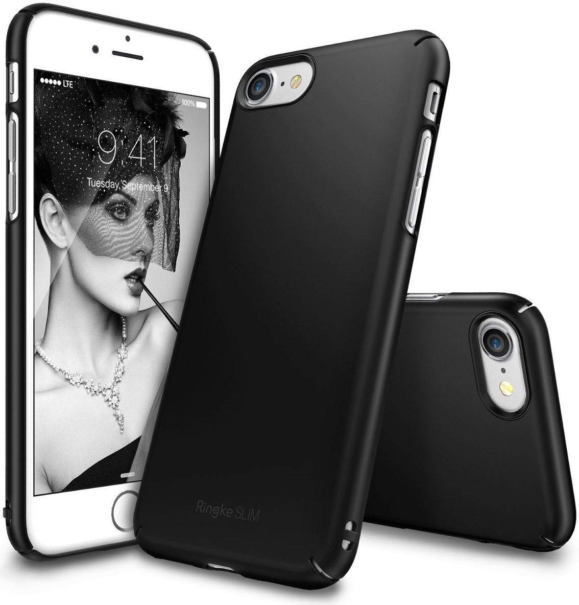 Ringke Slim Apple iPhone 7 / 8 ultra dun hoesje SF Black afbeelding 1