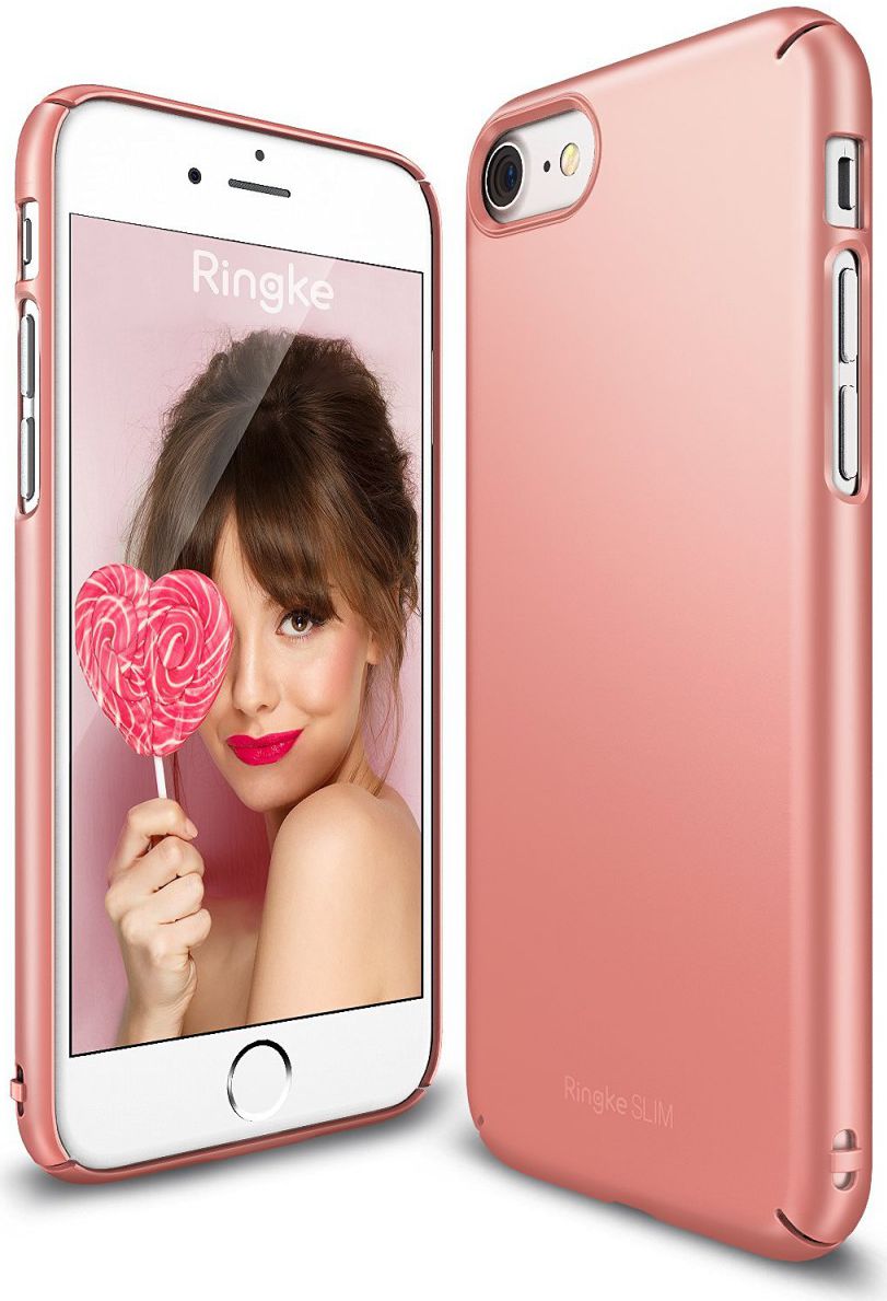 Ringke Slim Apple iPhone SE 2020 ultra dun hoesje Rose Gold afbeelding 1