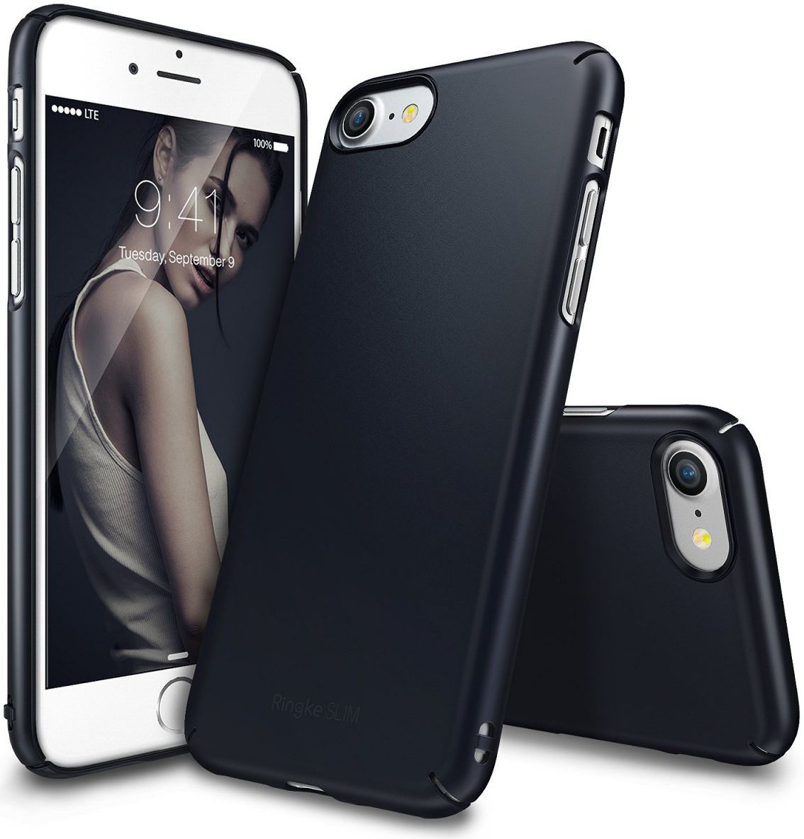 Ringke Slim Apple iPhone 7 / 8 ultra dun hoesje Slate Metal afbeelding 1
