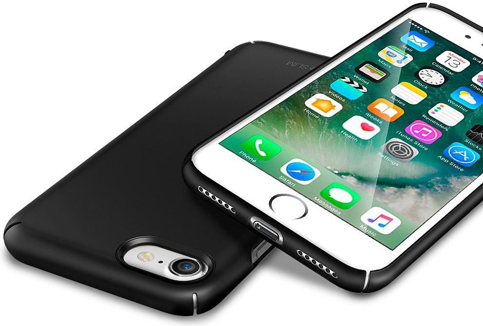Ringke Slim Apple iPhone 7 / 8 ultra dun hoesje Slate Metal afbeelding 3