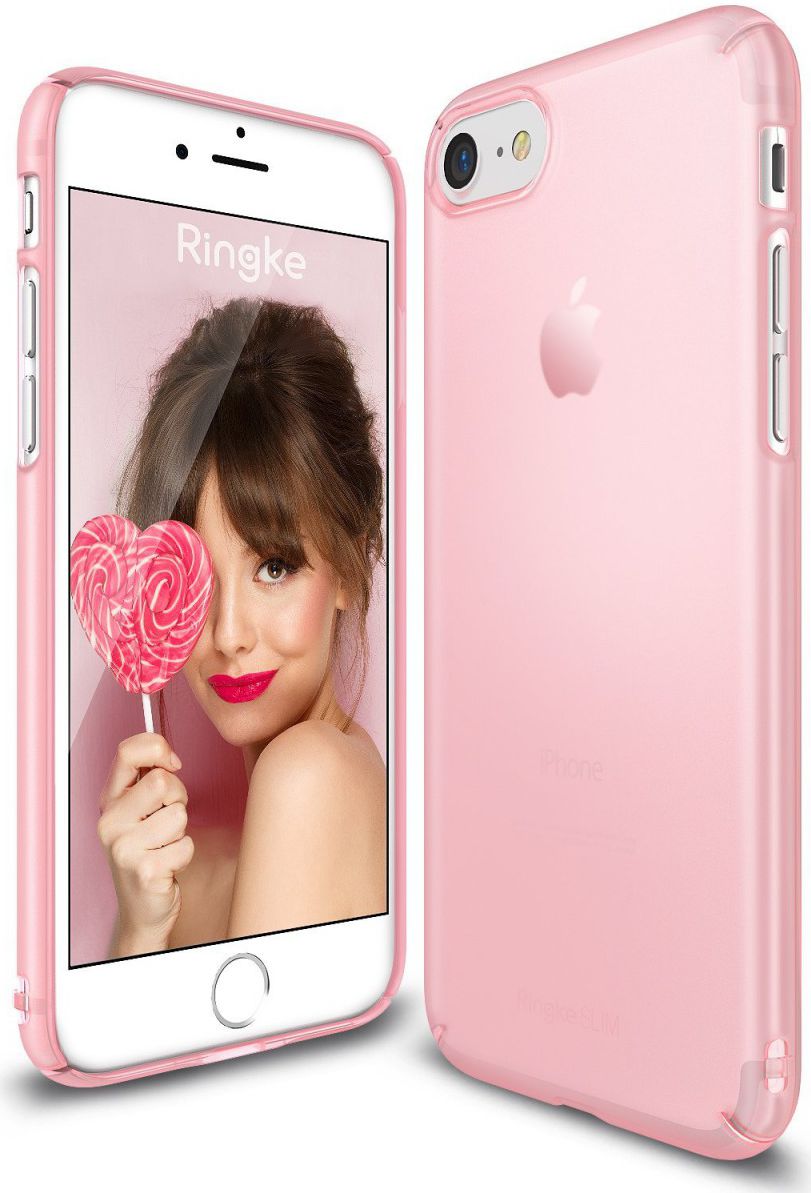 Ringke Slim Apple iPhone 7 / 8 ultra dun hoesje Pink afbeelding 1