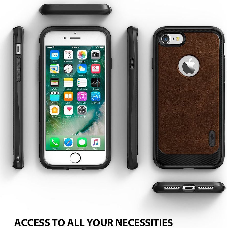 Ringke Flex S Apple iPhone 7 Stijlvolle TPU Case Bruin afbeelding 3