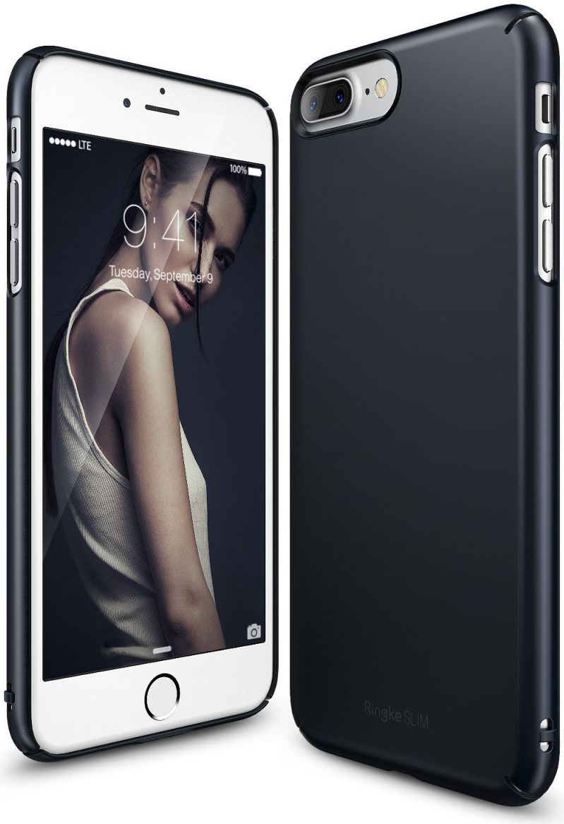 Ringke Slim Apple iPhone 7 Plus / 8 Plus ultra dun hoesje Metal Slate afbeelding 1