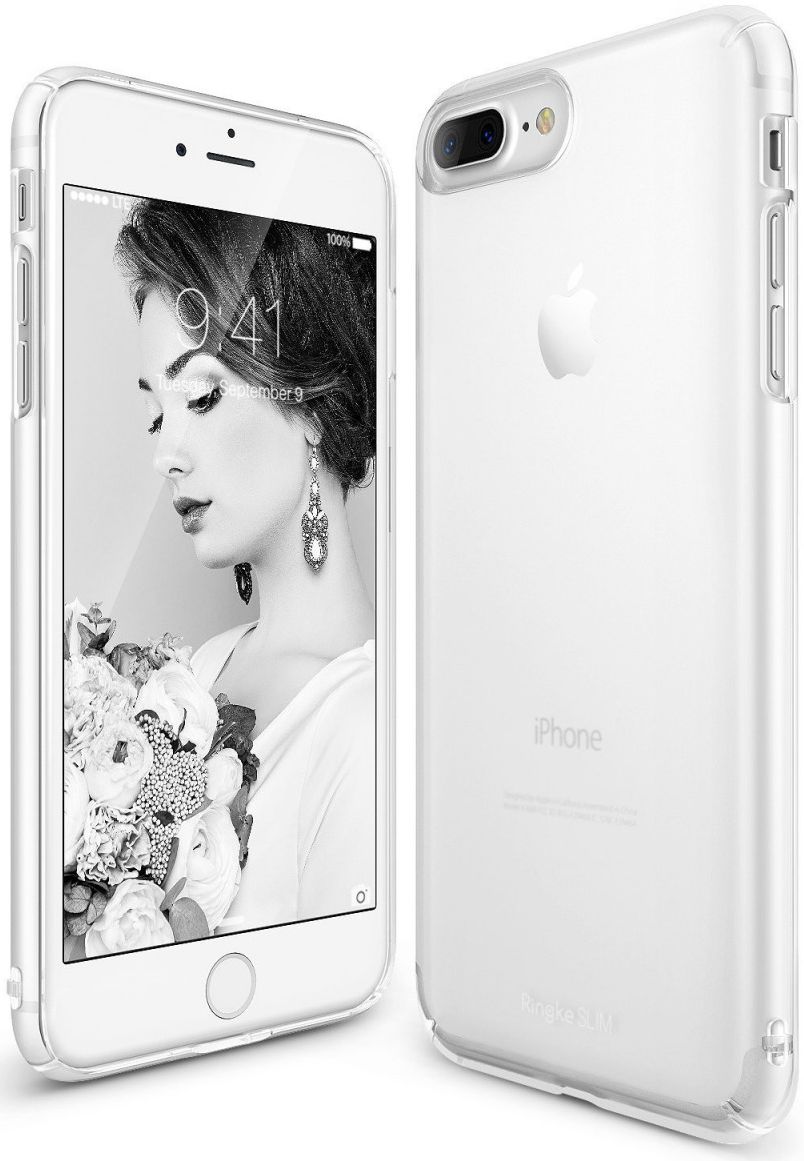 Ringke Slim Apple iPhone 7 Plus / 8 Plus ultra dun hoesje Frost White afbeelding 1