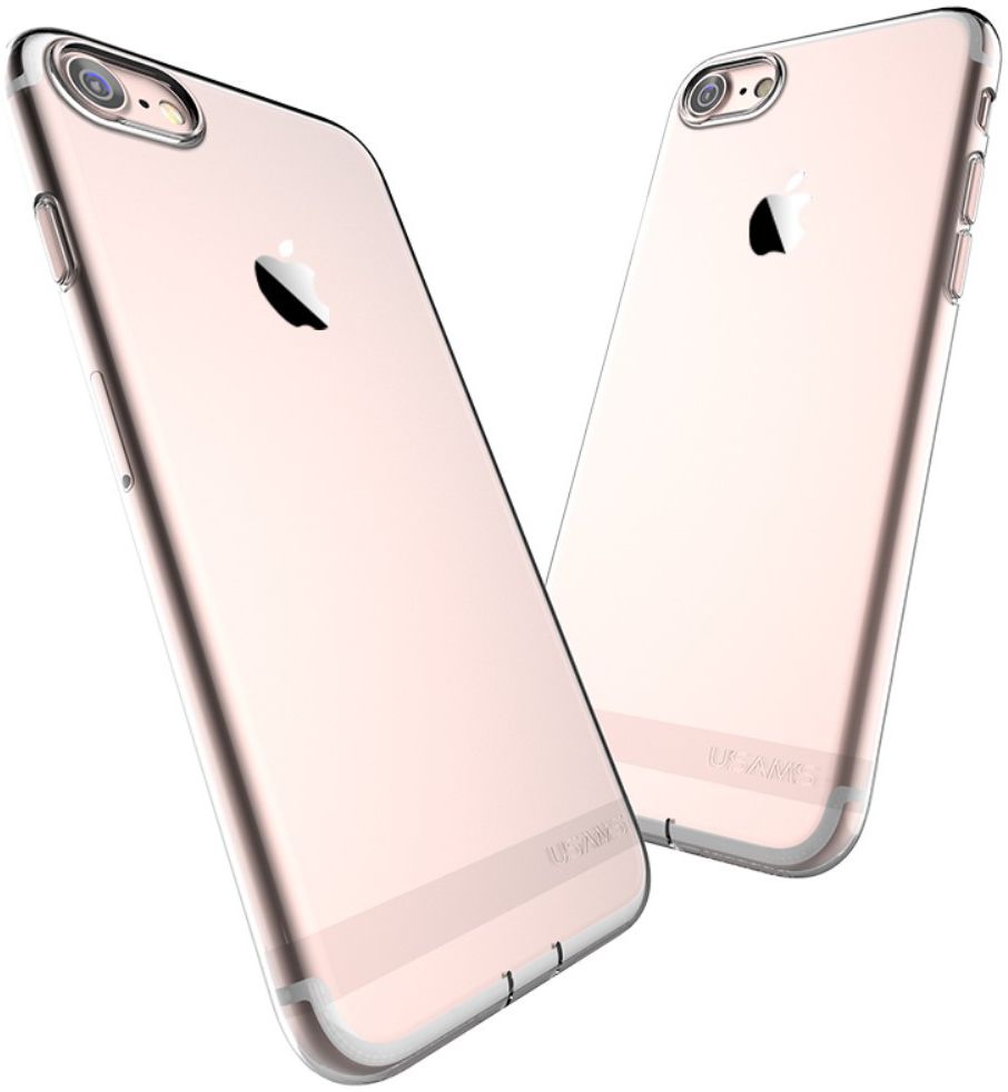 USAMS Doorzichtig Apple iPhone 7 / 8 Hoesje Roze Goud afbeelding 2