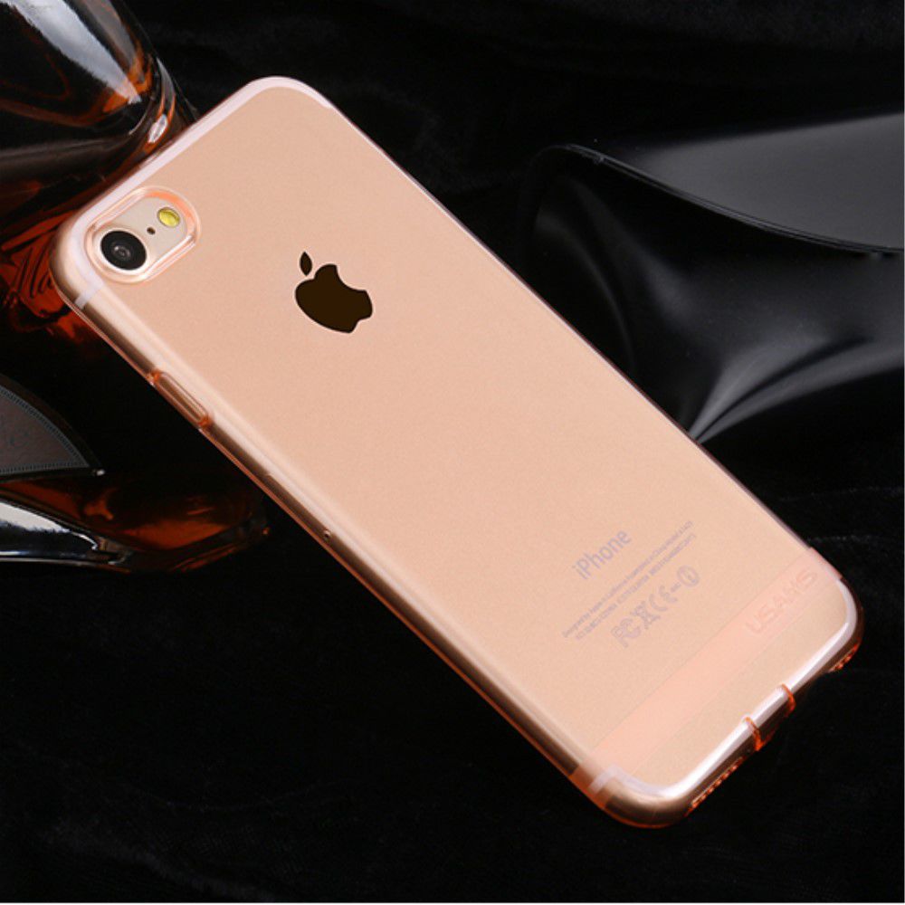 USAMS Doorzichtig Apple iPhone 7 / 8 Hoesje Roze Goud afbeelding 3