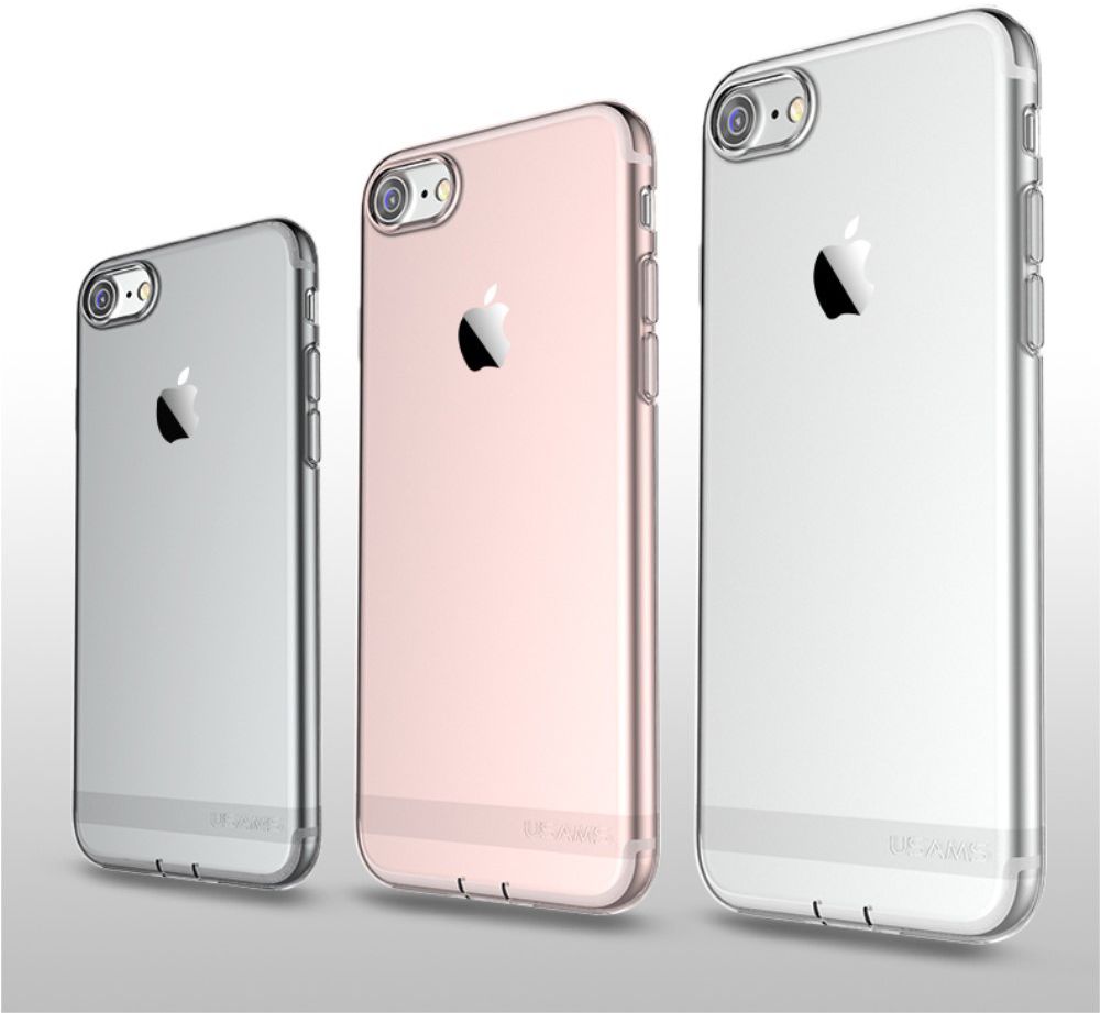 USAMS Doorzichtig Apple iPhone 7 / 8 Hoesje Roze Goud afbeelding 4