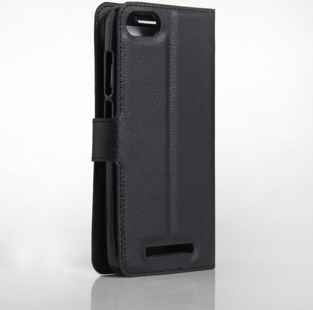 Wiko Lenny 3 Portemonnee Hoesje Zwart afbeelding 4