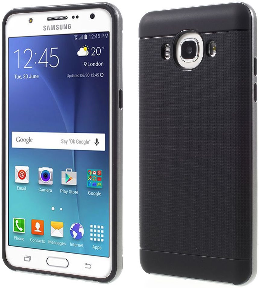 Samsung Galaxy J5 2016 Hybride TPU Hoesje Grijs afbeelding 1