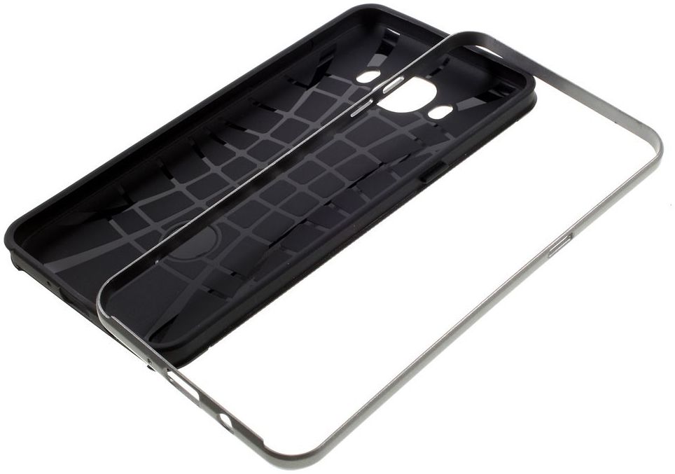 Samsung Galaxy J5 2016 Hybride TPU Hoesje Grijs afbeelding 2