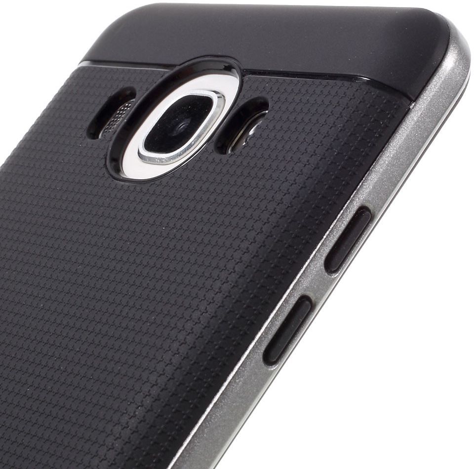 Samsung Galaxy J5 2016 Hybride TPU Hoesje Grijs afbeelding 4